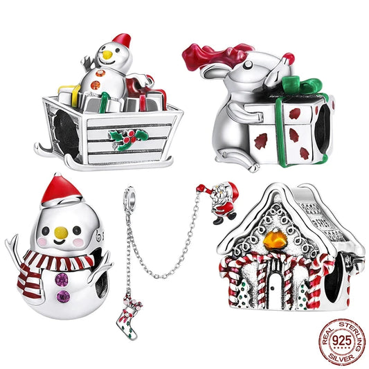 Cute Snowman Charms