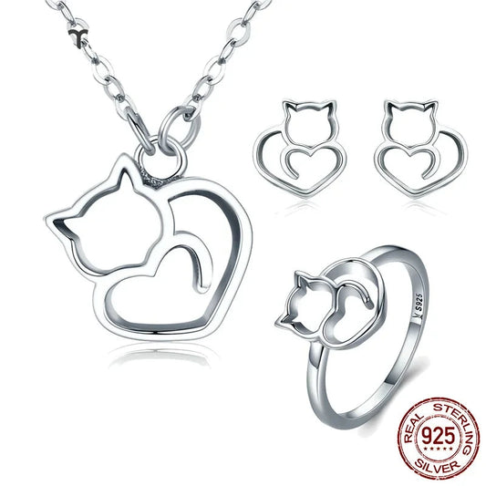 Cat Animal  Jewelry Sets