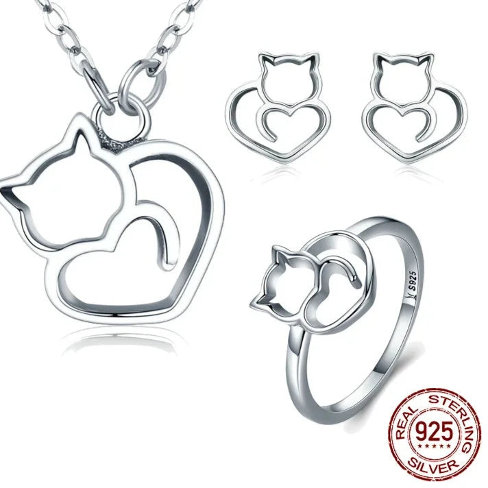 Cat Animal  Jewelry Sets