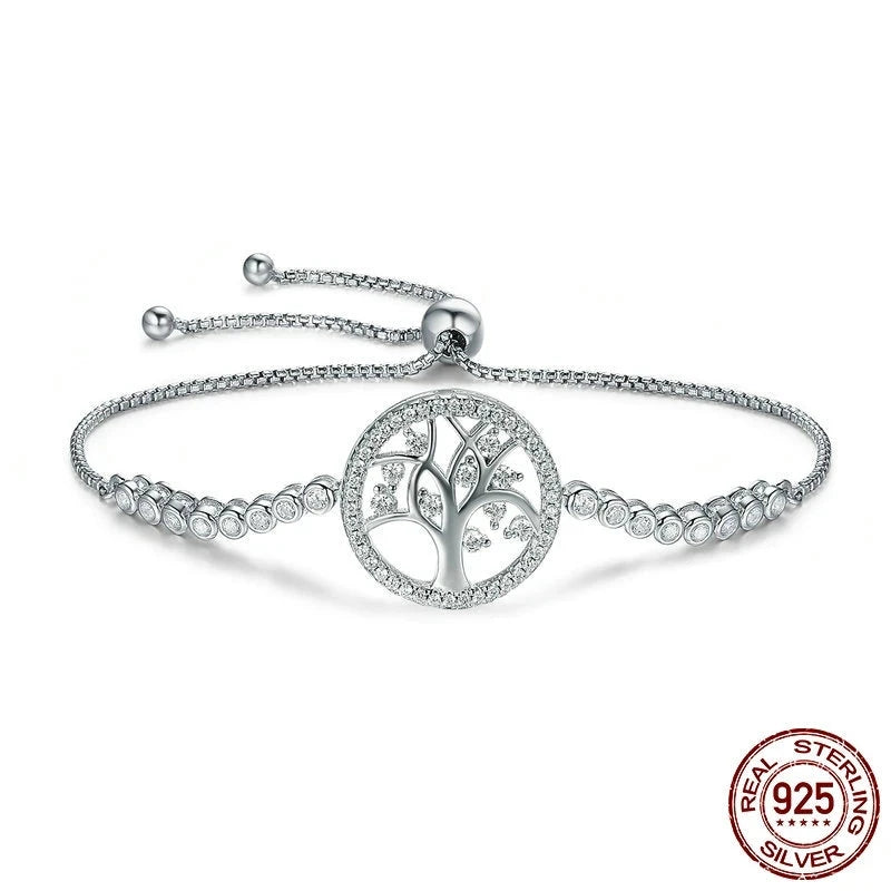 Tree of Life CZ Tennis Bracelet