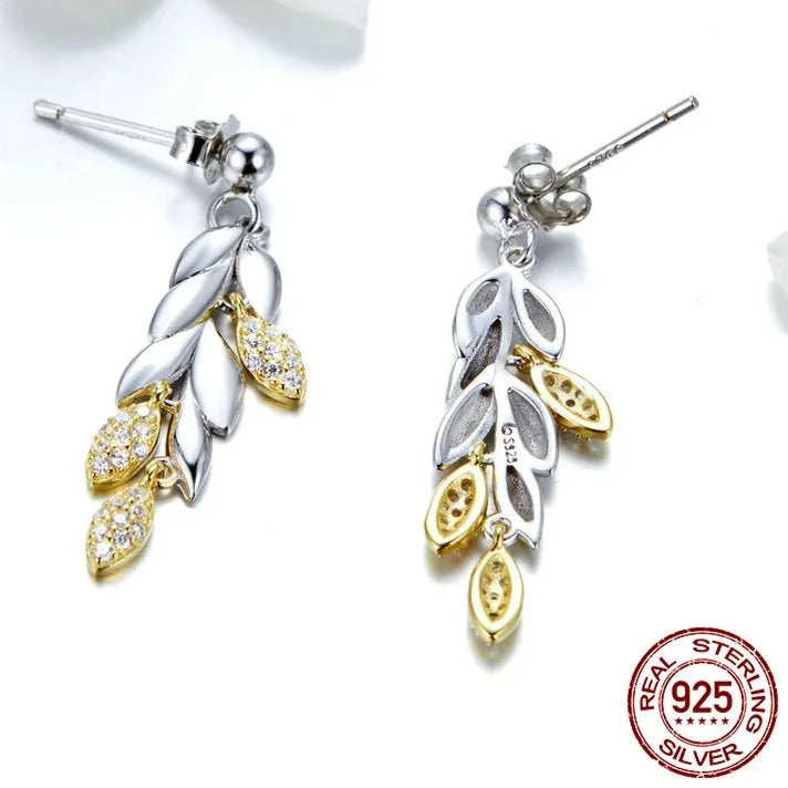 Unique Wheat Drop Earrings