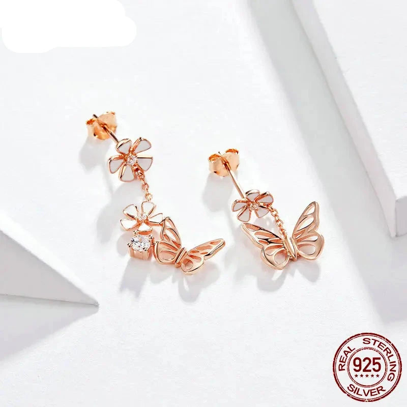 Butterfly Drop Earrings