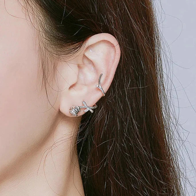 Rose Flower Ear