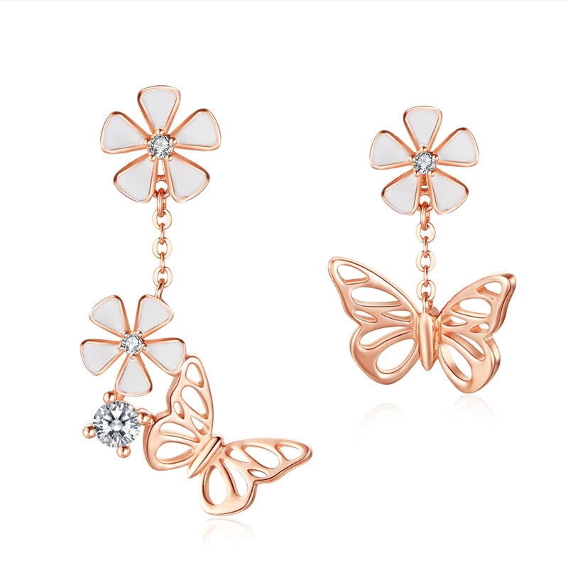 Butterfly & Flower Jewelry Set