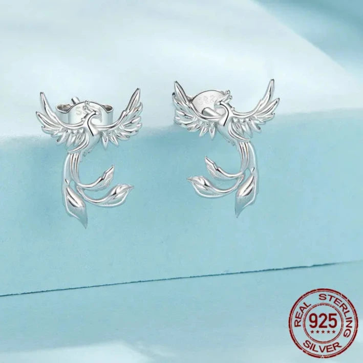 Dainty Phoenix Stud Earrings