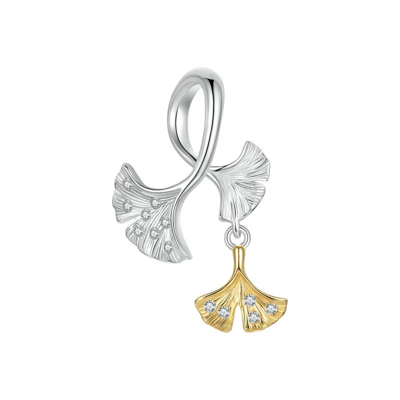 Ginkgo Leaf Charm