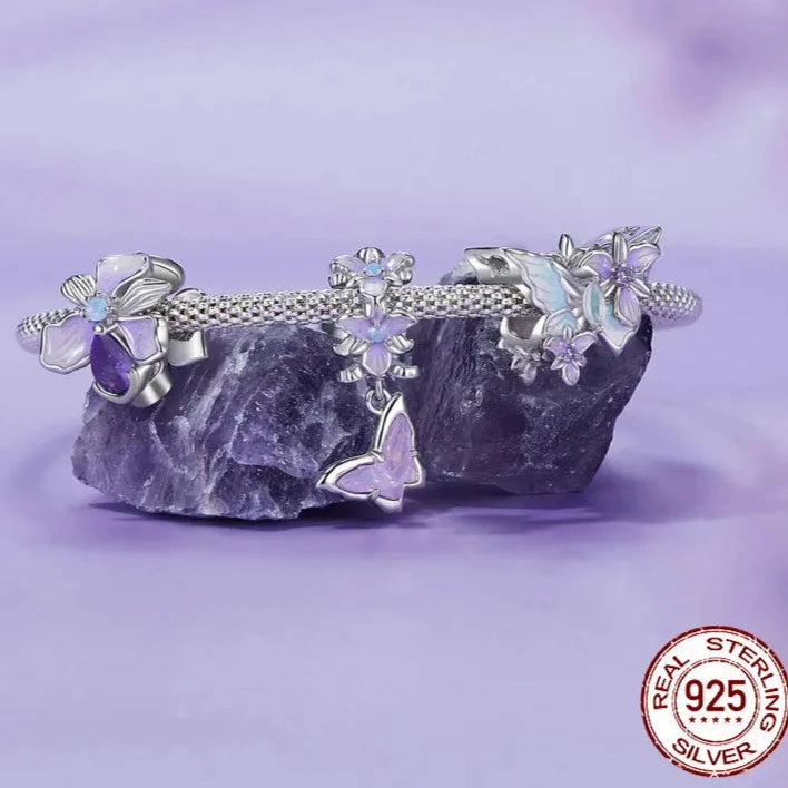 Blue-Purple Flower Charm