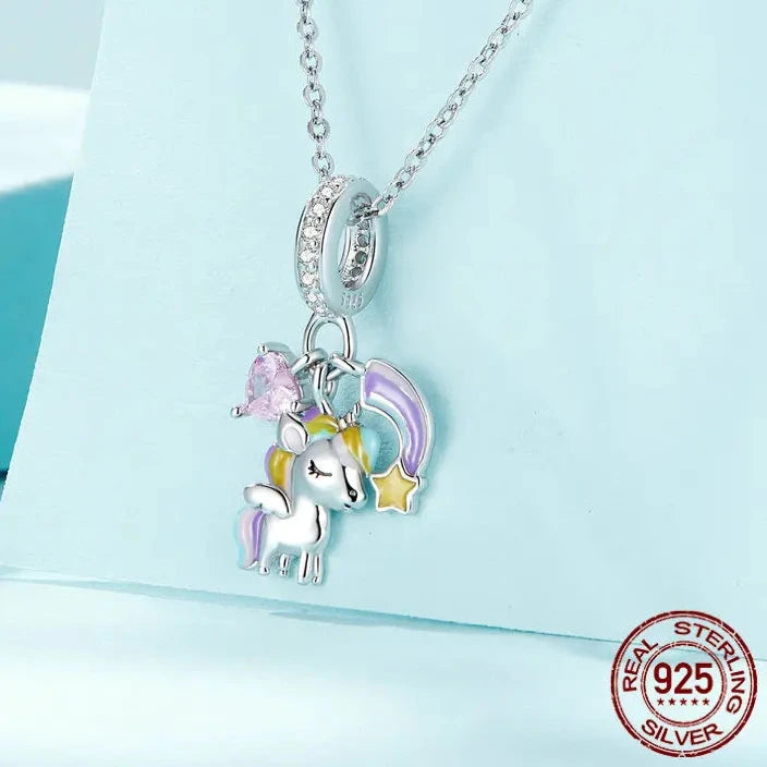 Rainbow & Unicorn  Charm