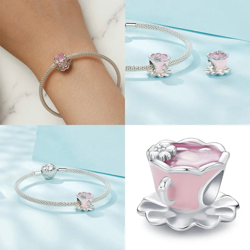 Flower Teacup Charm