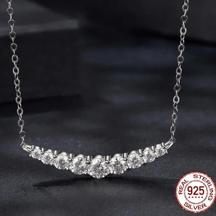 Moissanite Smile Necklace