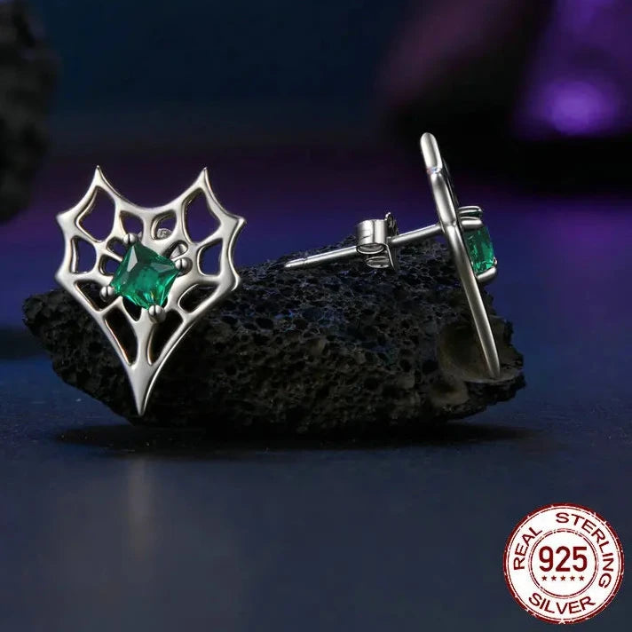 Halloween Spider Web Earrings