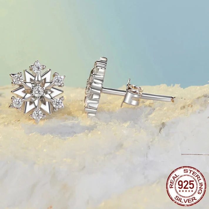 Snowflake Stud Earrings