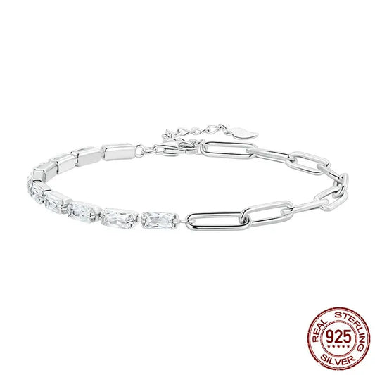 Square Zircon Tennis Bracelet