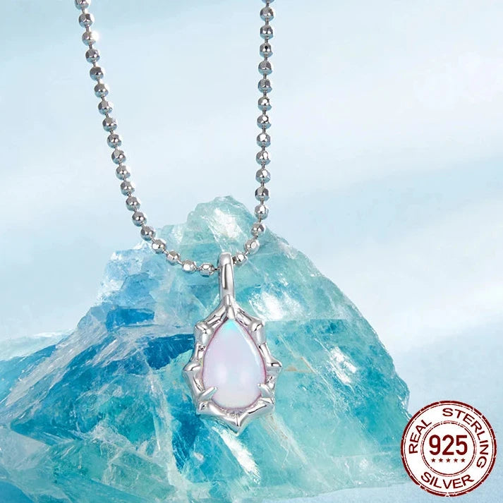 Dainty Aurora Opal Necklace