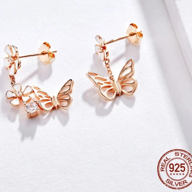 Butterfly & Flower Jewelry Set