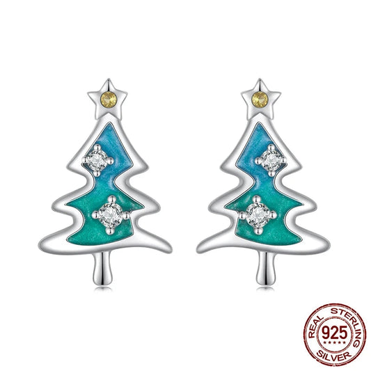 Christmas Tree Stud Earrings