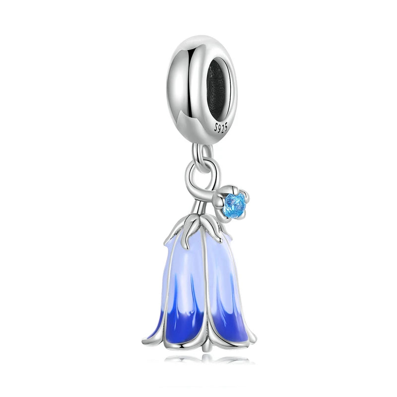 Enamel Iris Hanging Charm