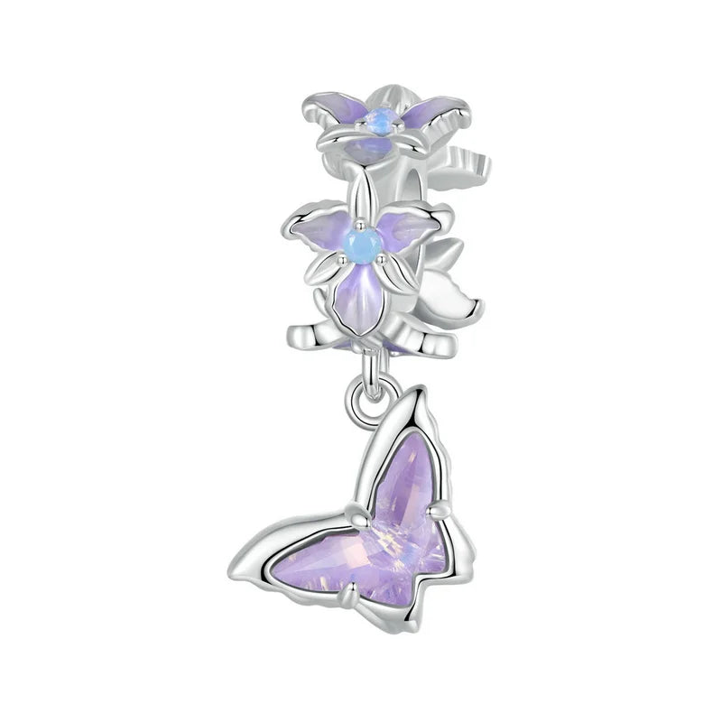 Blue-Purple Flower Charm