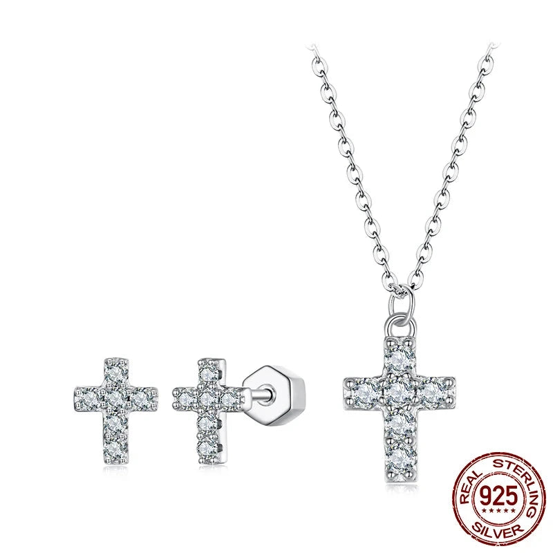 Moissanite Cross