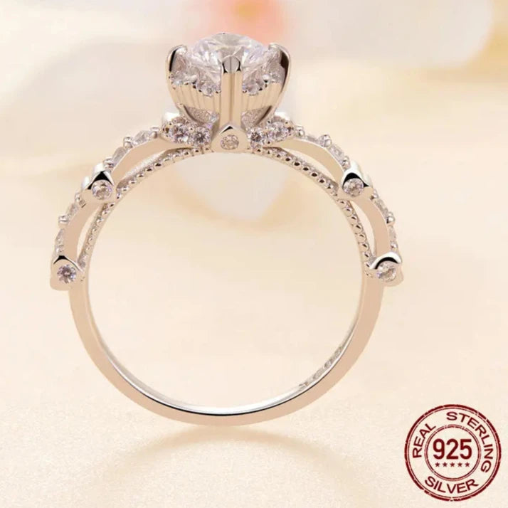 Round Moissanite Ring