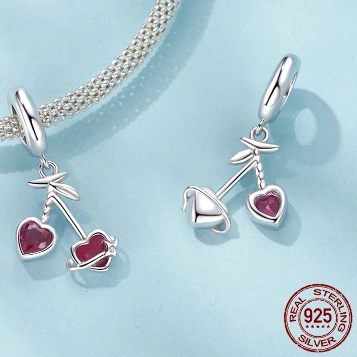 Heart-shaped Cherry Pendant