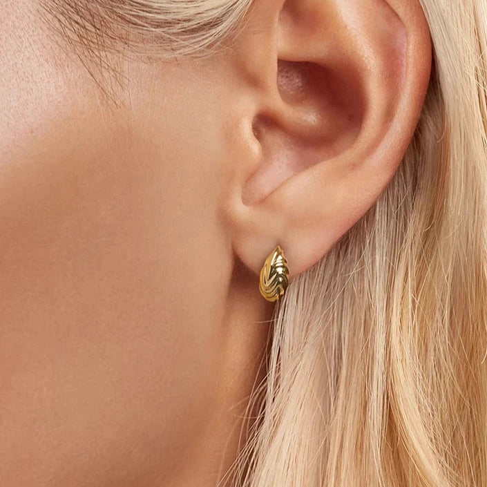 Chunky Gold Stud Earrings