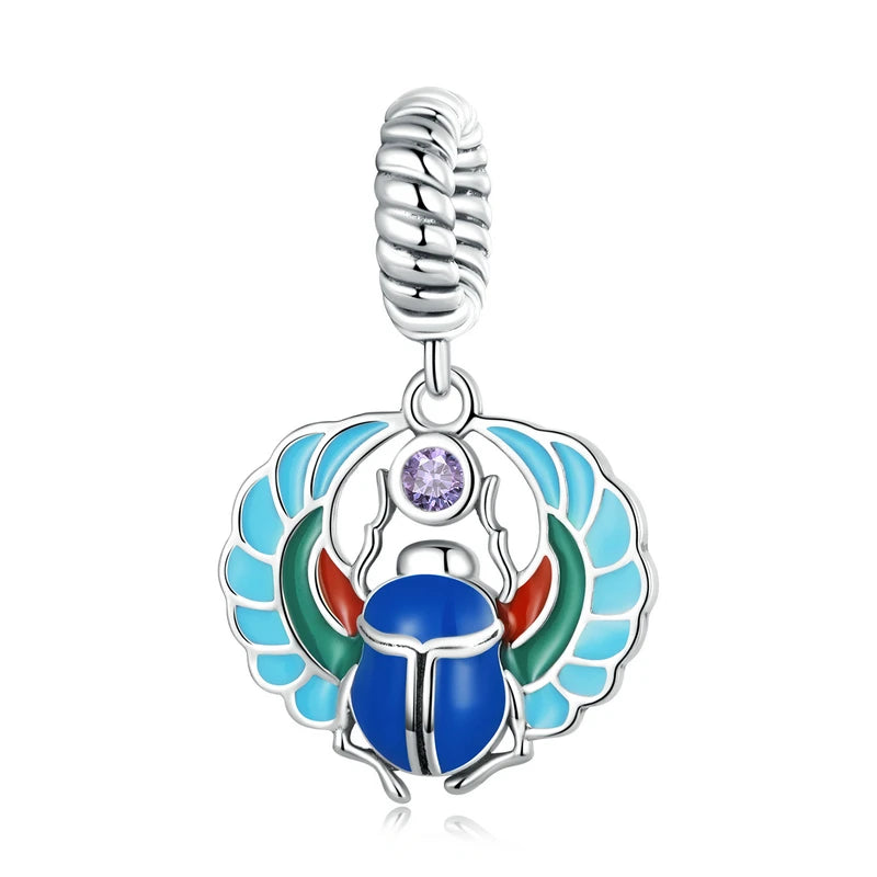 Scarab Lotus Charm