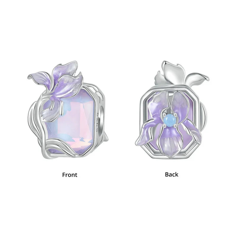 Blue-Purple Flower Charm