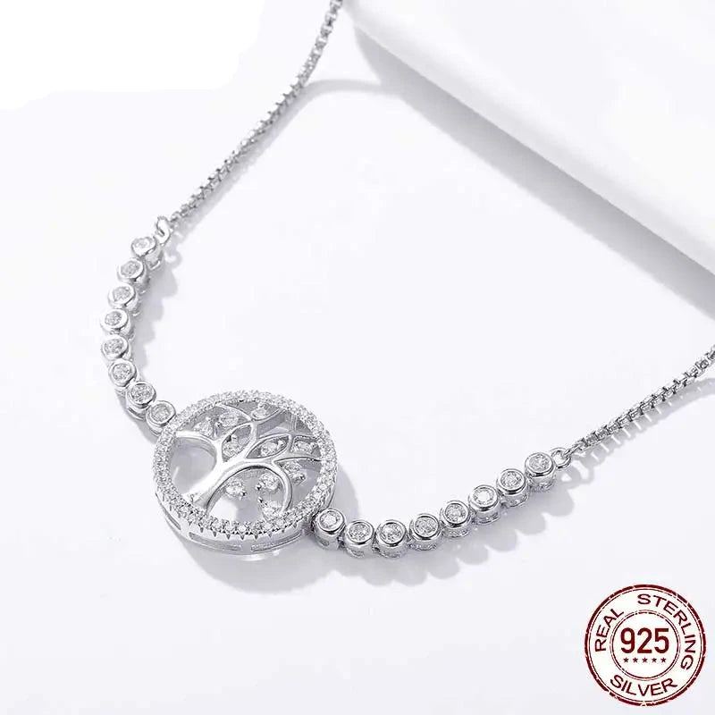 Tree of Life CZ Tennis Bracelet