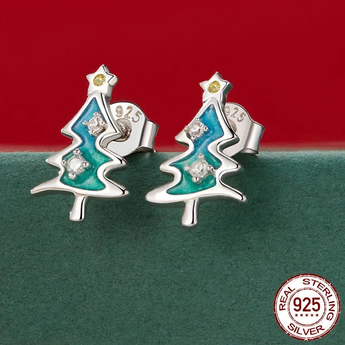 Christmas Tree Stud Earrings