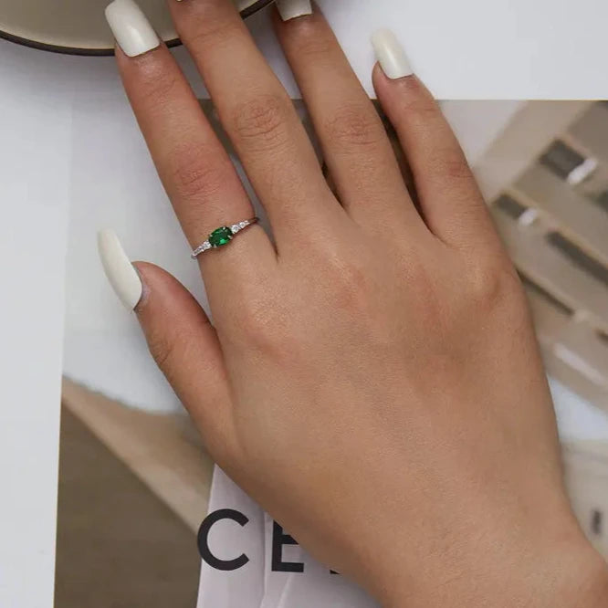 Green Zirconium Ring