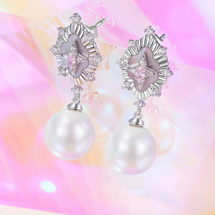 Pink Shell Earrings