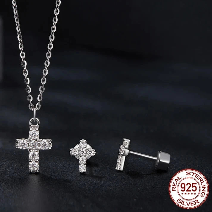 Moissanite Cross