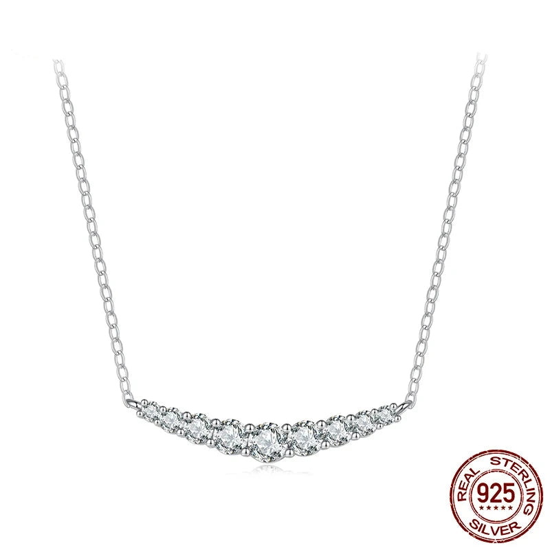 Moissanite Smile Necklace