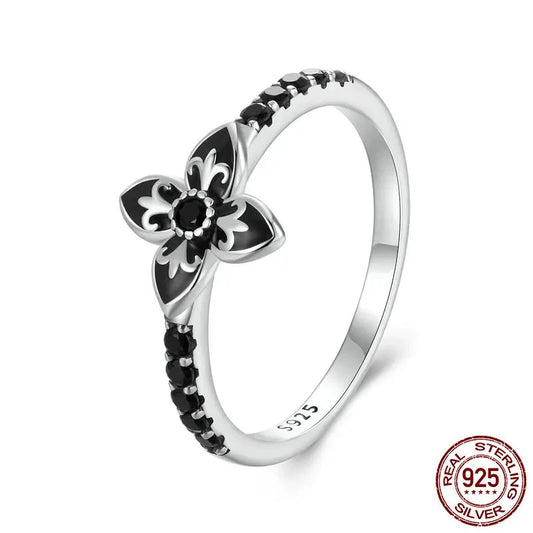 Nightfall Flower Finger Ring