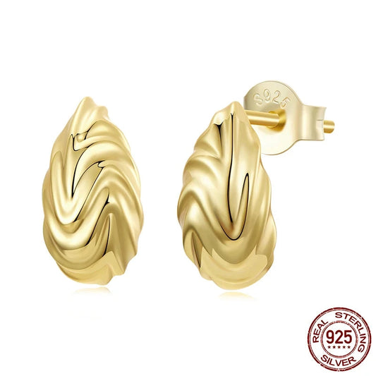 Chunky Gold Stud Earrings