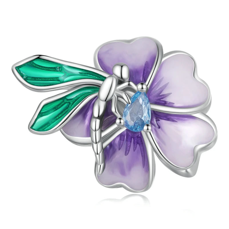 Blue-Purple Flower Charm