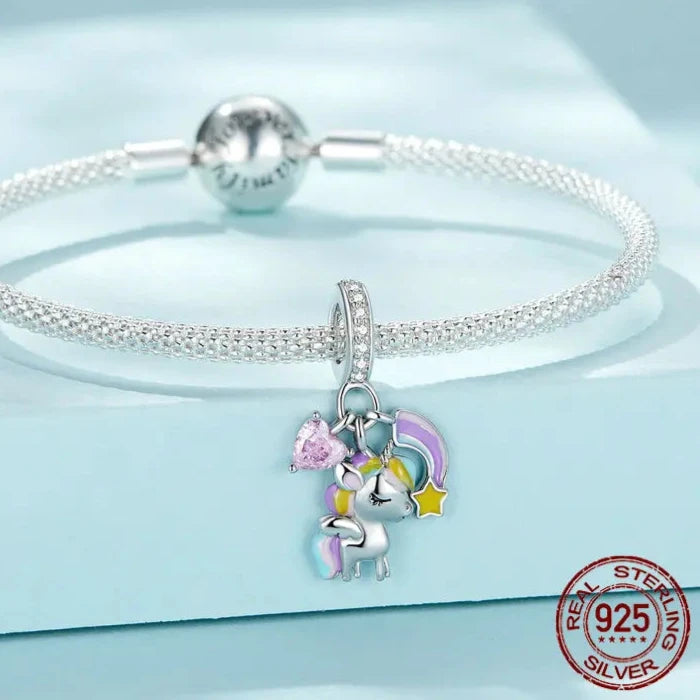 Rainbow & Unicorn  Charm