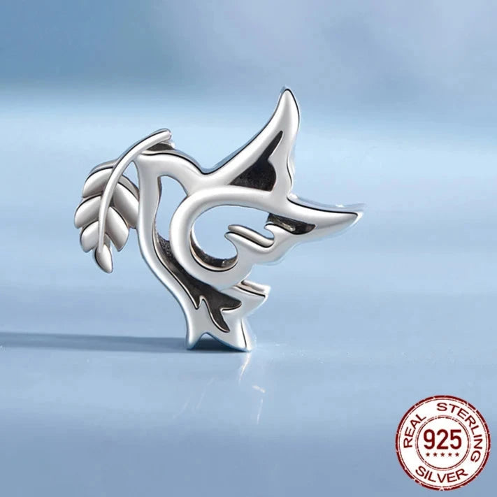 Dove-Shaped Peace Dove Charm