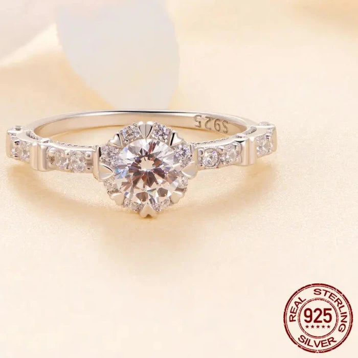 Round Moissanite Ring