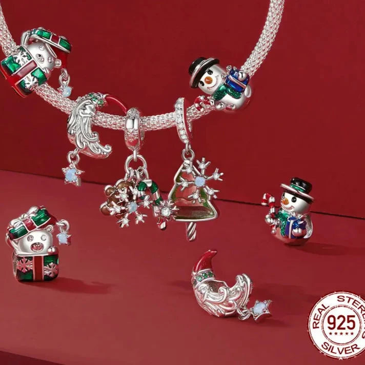 Snowman Christmas Charms