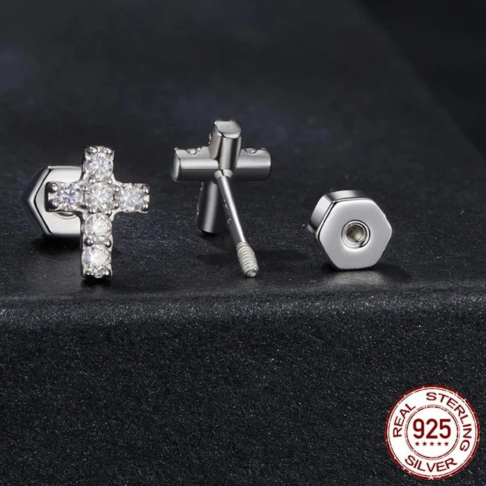 Moissanite Cross