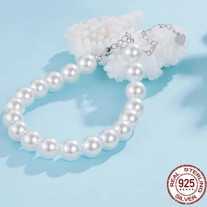 White Pearl Bracelets