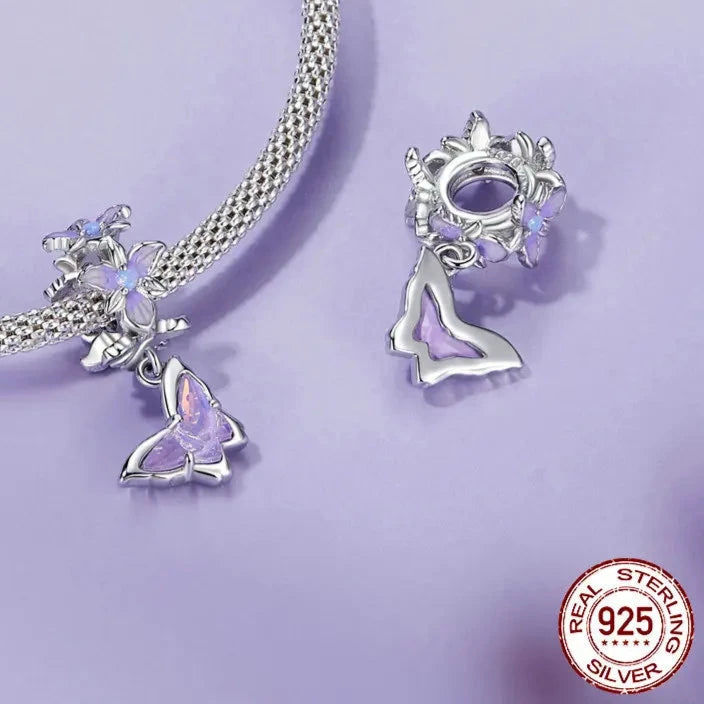 Blue-Purple Flower Charm